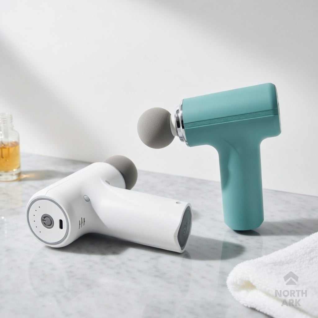 Electric Vibrating Massage Gun with Multiple Interchangeable Heads