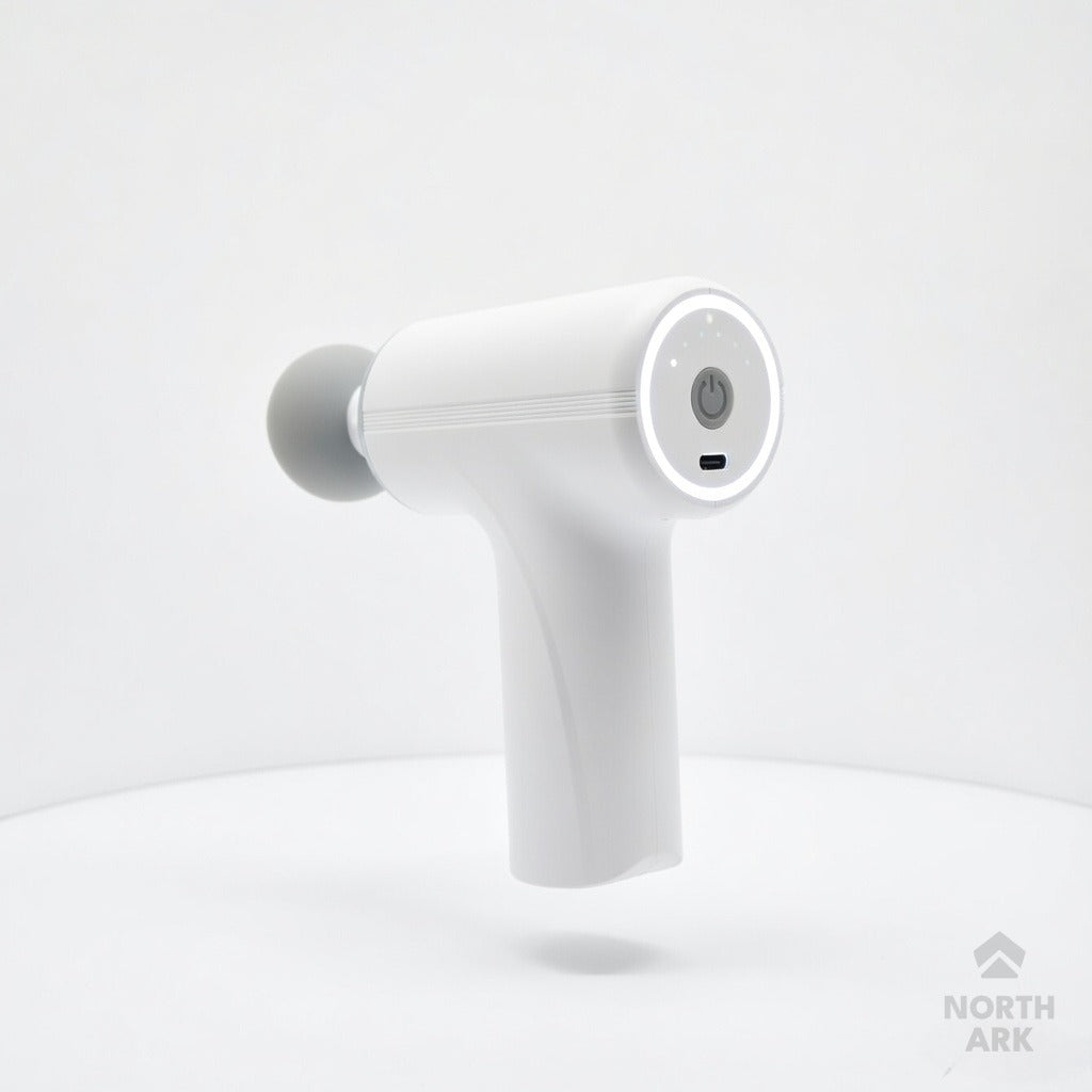 Electric Vibrating Massage Gun with Multiple Interchangeable Heads