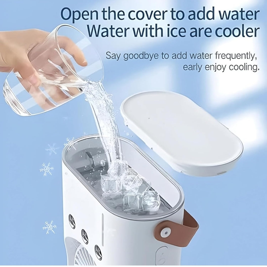 Ultra-Cooling Dual-Spray Desktop Fan