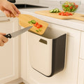 3-in-1 Foldable Hanging Trash Can for Kitchen Cabinet, Bathroom, Office & Car