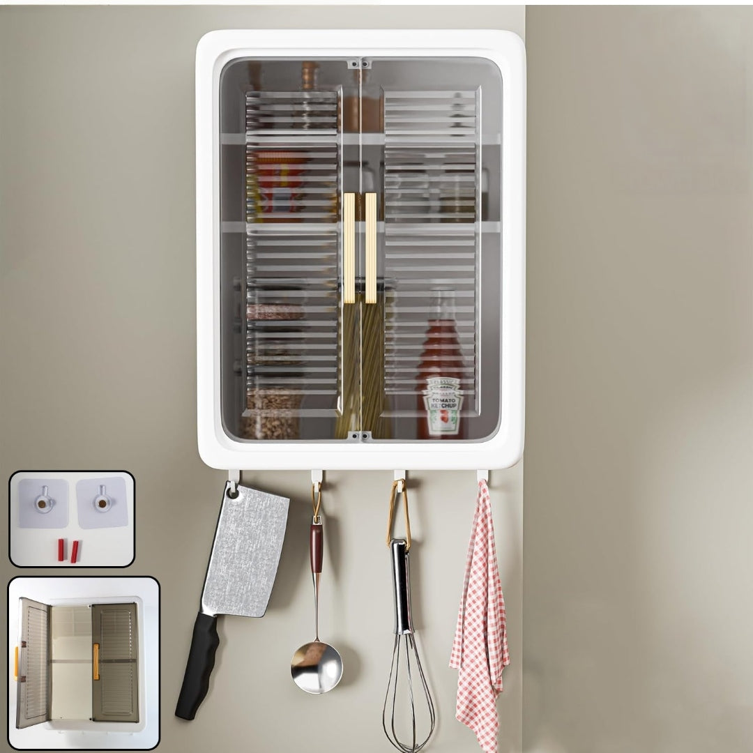 Wall-mounted Kitchen Storage Cabinet Set