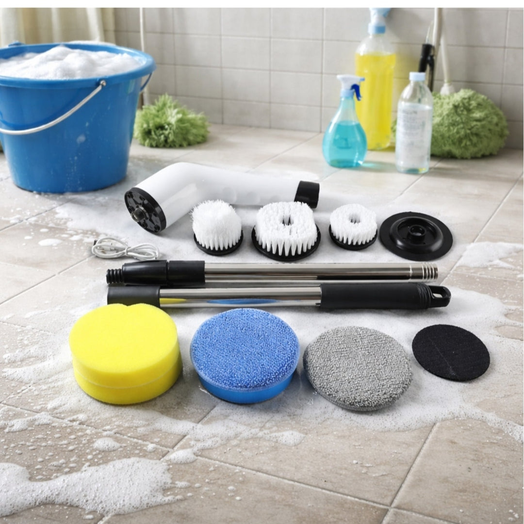 Super Cleaning Bundle (9-in-1 Electric Scrubber + Ceiling Fan Duster)