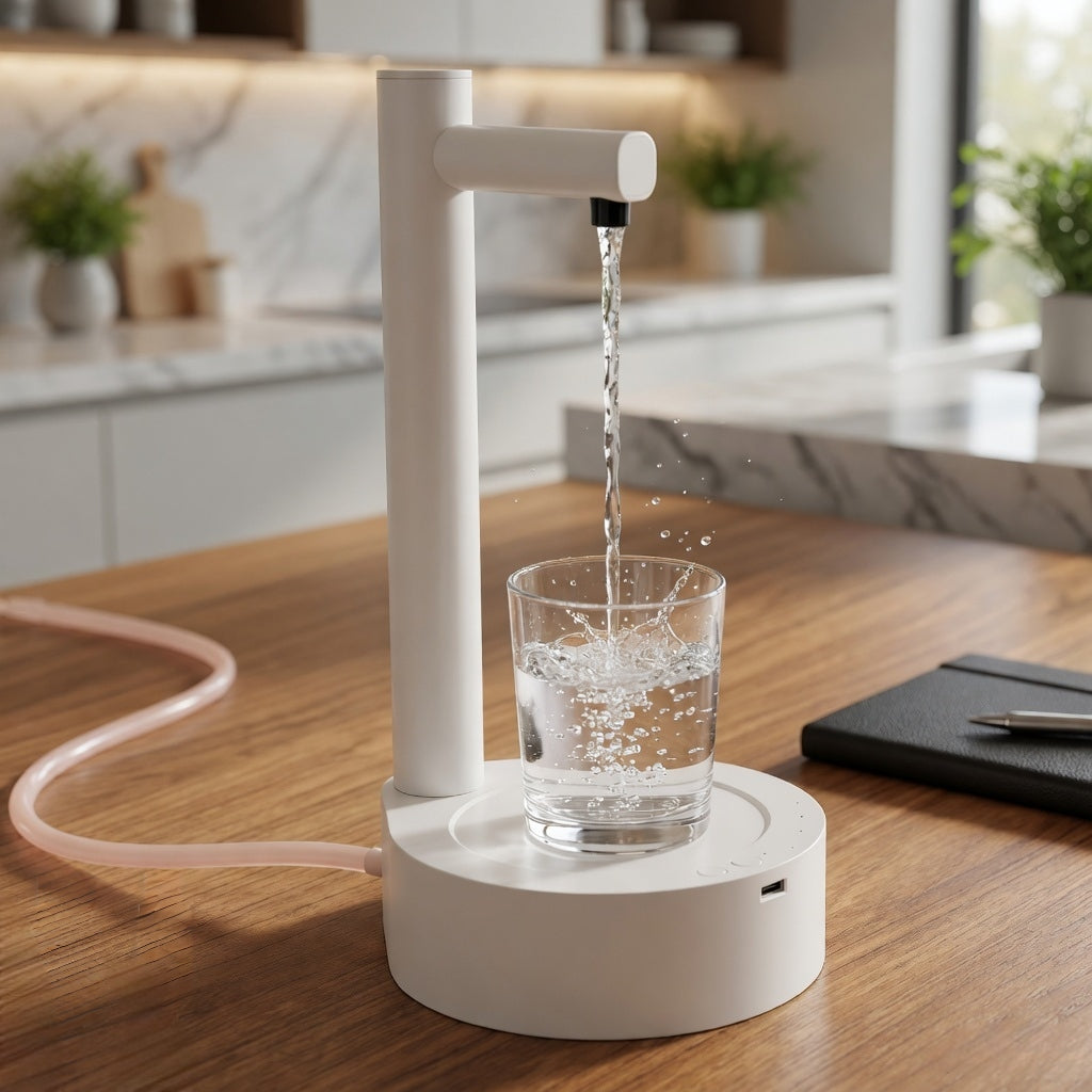 Desktop Water Dispenser – USB Rechargeable Smart Tabletop Water Pump