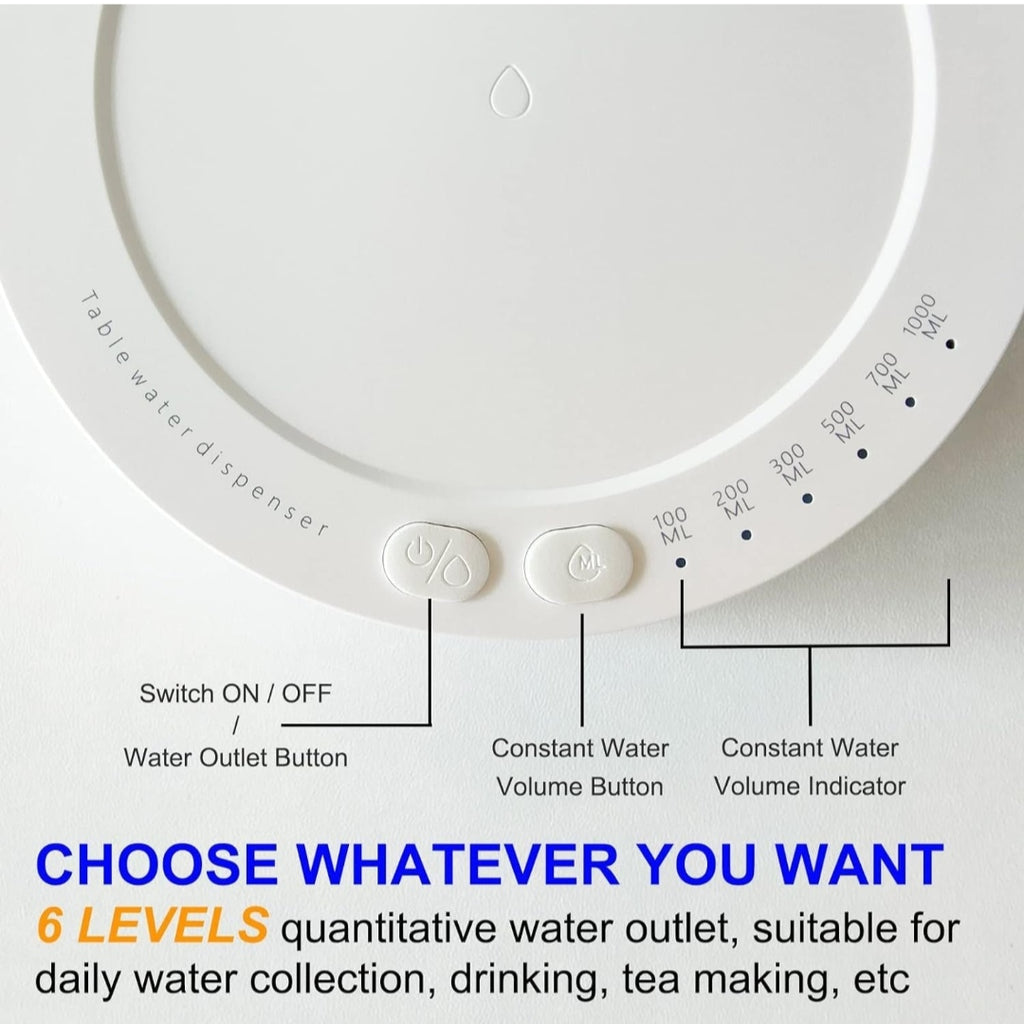 Desktop Water Dispenser – USB Rechargeable Smart Tabletop Water Pump