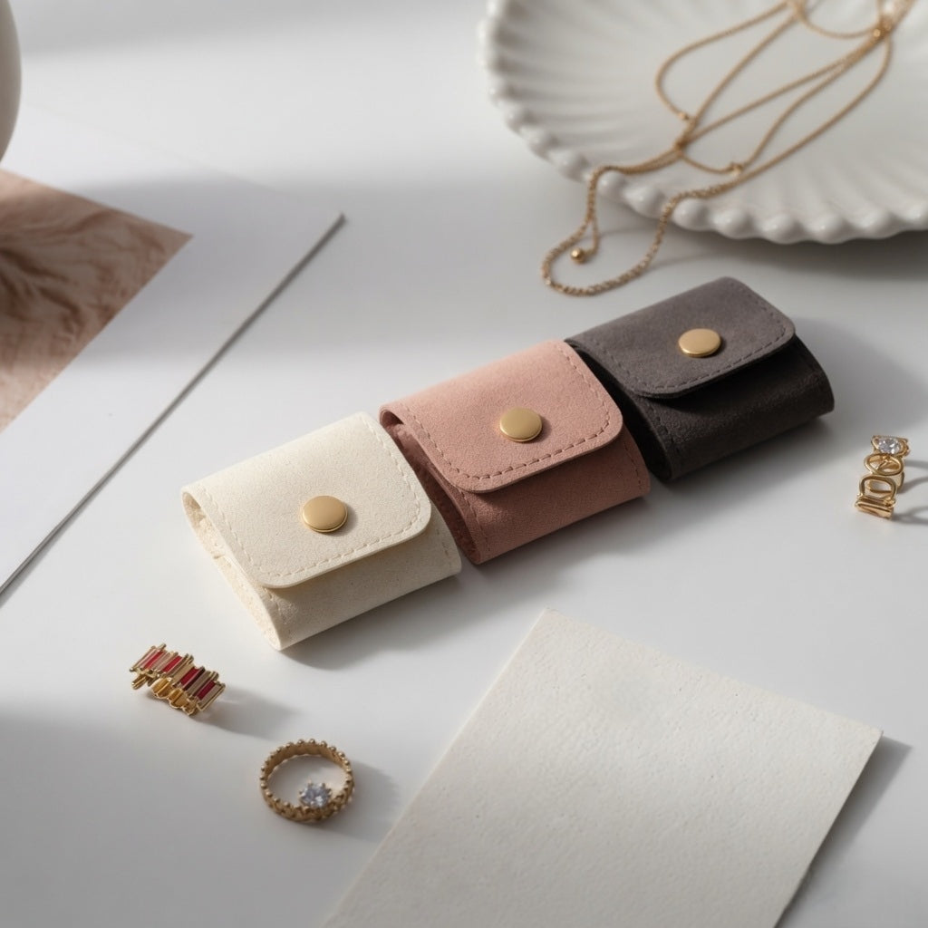Mini Foldable Jewelry Storage Pouch – Slim Travel Accessory Wallet