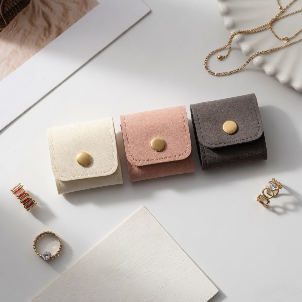 Mini Foldable Jewelry Storage Pouch – Slim Travel Accessory Wallet