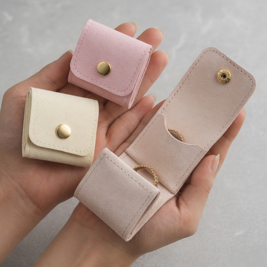 Mini Foldable Jewelry Storage Pouch – Slim Travel Accessory Wallet