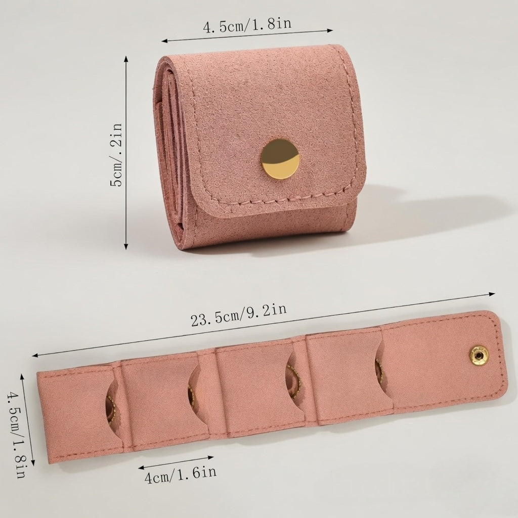 Mini Foldable Jewelry Storage Pouch – Slim Travel Accessory Wallet