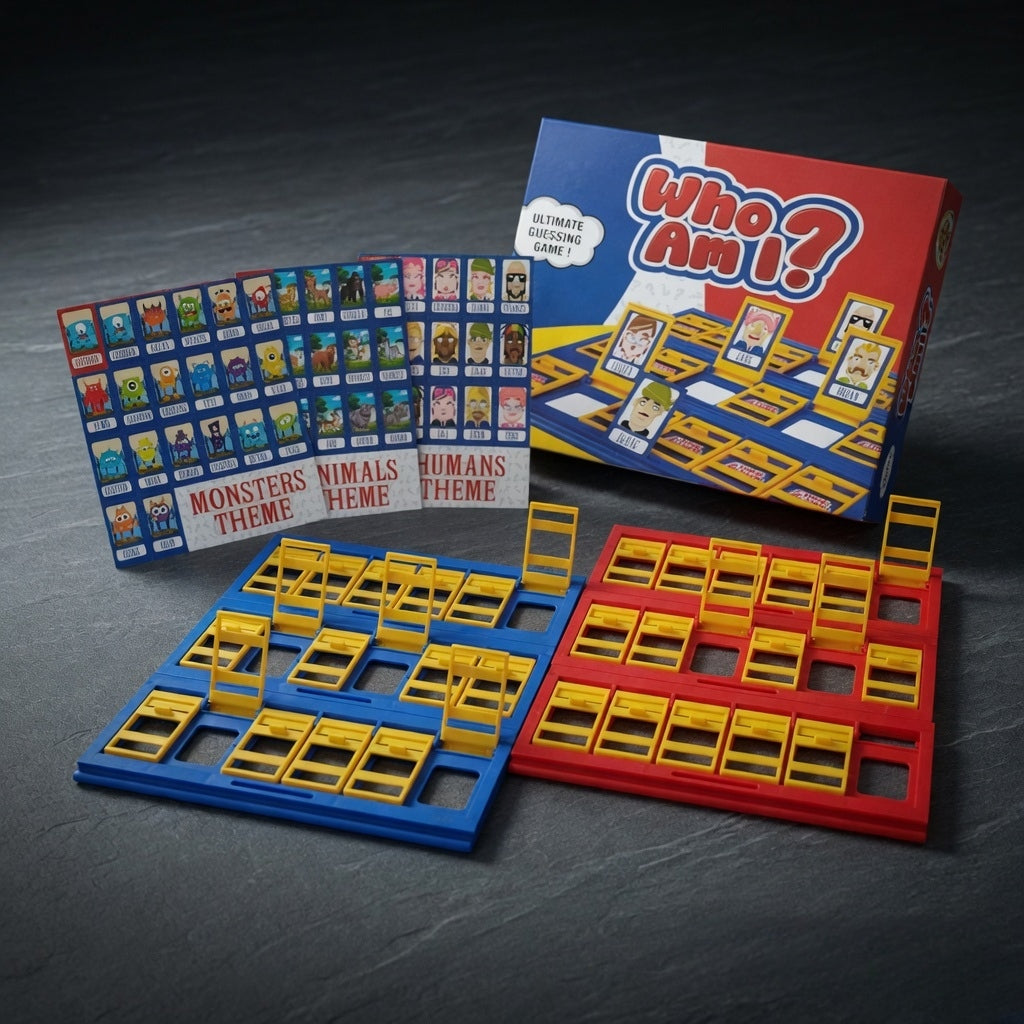"Who Am I?" Guessing 2 Player Board Game| 3 themes included