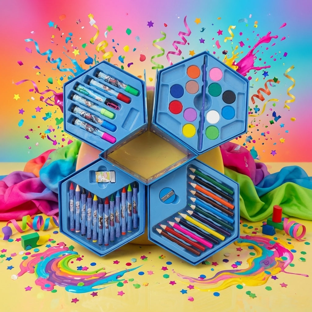 ColorBurst 46-Piece Plastic Art Colour Set
