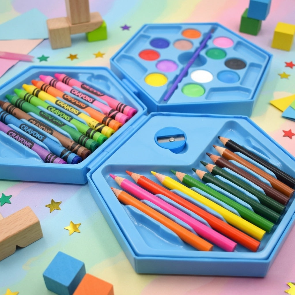 ColorBurst 46-Piece Plastic Art Colour Set