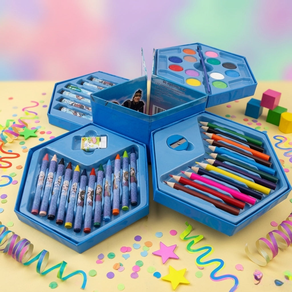ColorBurst 46-Piece Plastic Art Colour Set