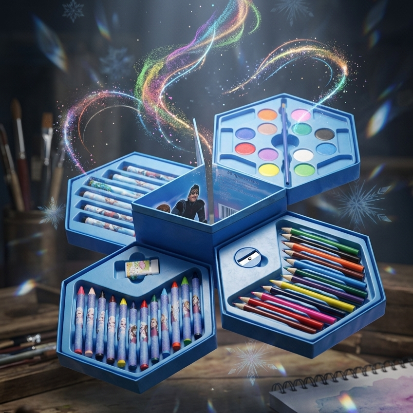 ColorBurst 46-Piece Plastic Art Colour Set