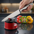 Hands-Free Knife Sharpener – Vacuum Suction Base & Fixed-Angle Grinding