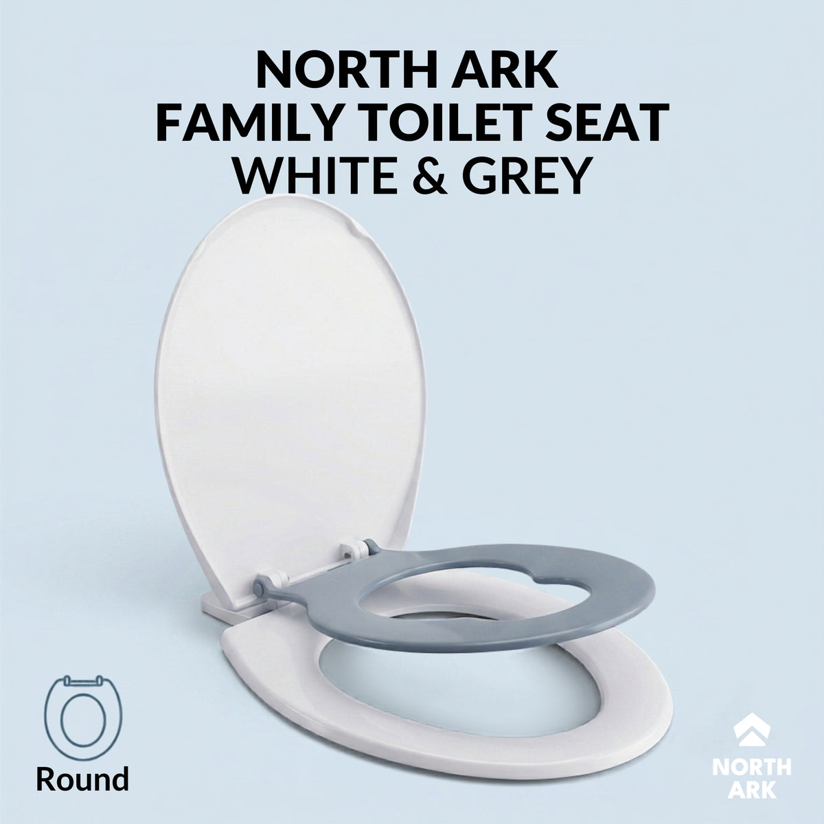 Family Toilet seat with built in Potty for kids