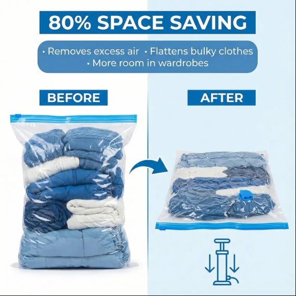 Vacuum Storage Bags, Compression Bags (5 Pcs Set)