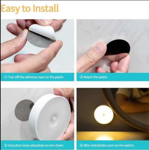 4-Pack Wireless Motion Sensor LED Lights