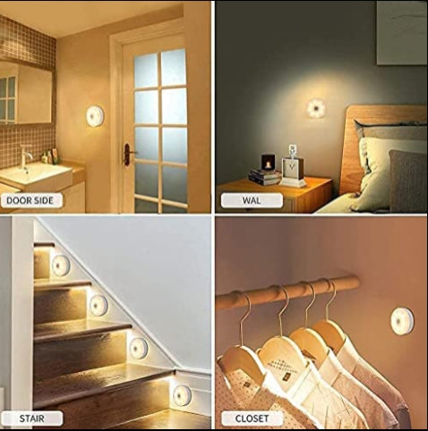 4-Pack Wireless Motion Sensor LED Lights