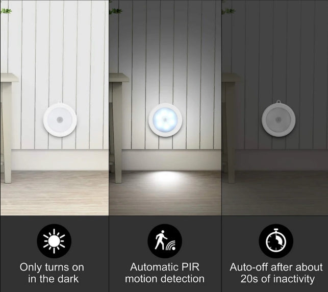 4-Pack Wireless Motion Sensor LED Lights