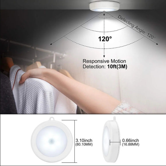 4-Pack Wireless Motion Sensor LED Lights