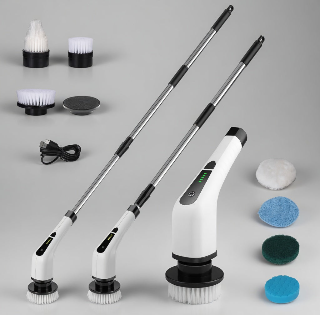 Super Cleaning Bundle (9-in-1 Electric Scrubber + Ceiling Fan Duster)