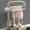 Multipurpose Sink Faucet Hanging Towel  Cleaning Tool Holder (1 Pc )